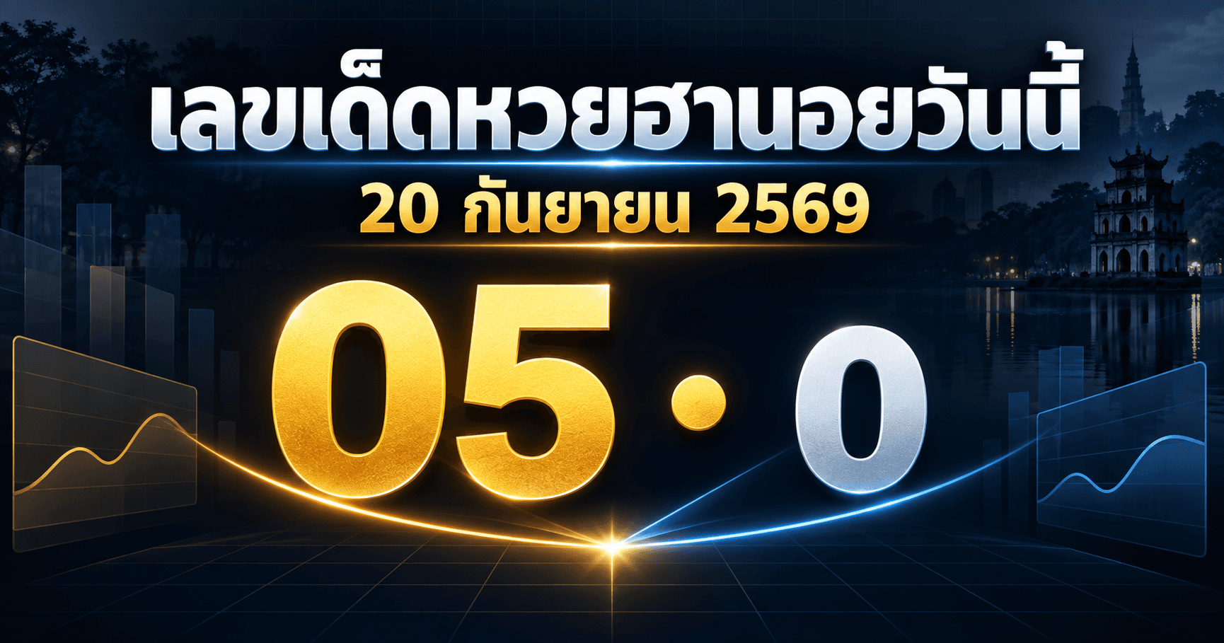 รวมเลขเด่นหวยฮานอย 20 กันยายน 2569 จาก 2 สำนักดัง