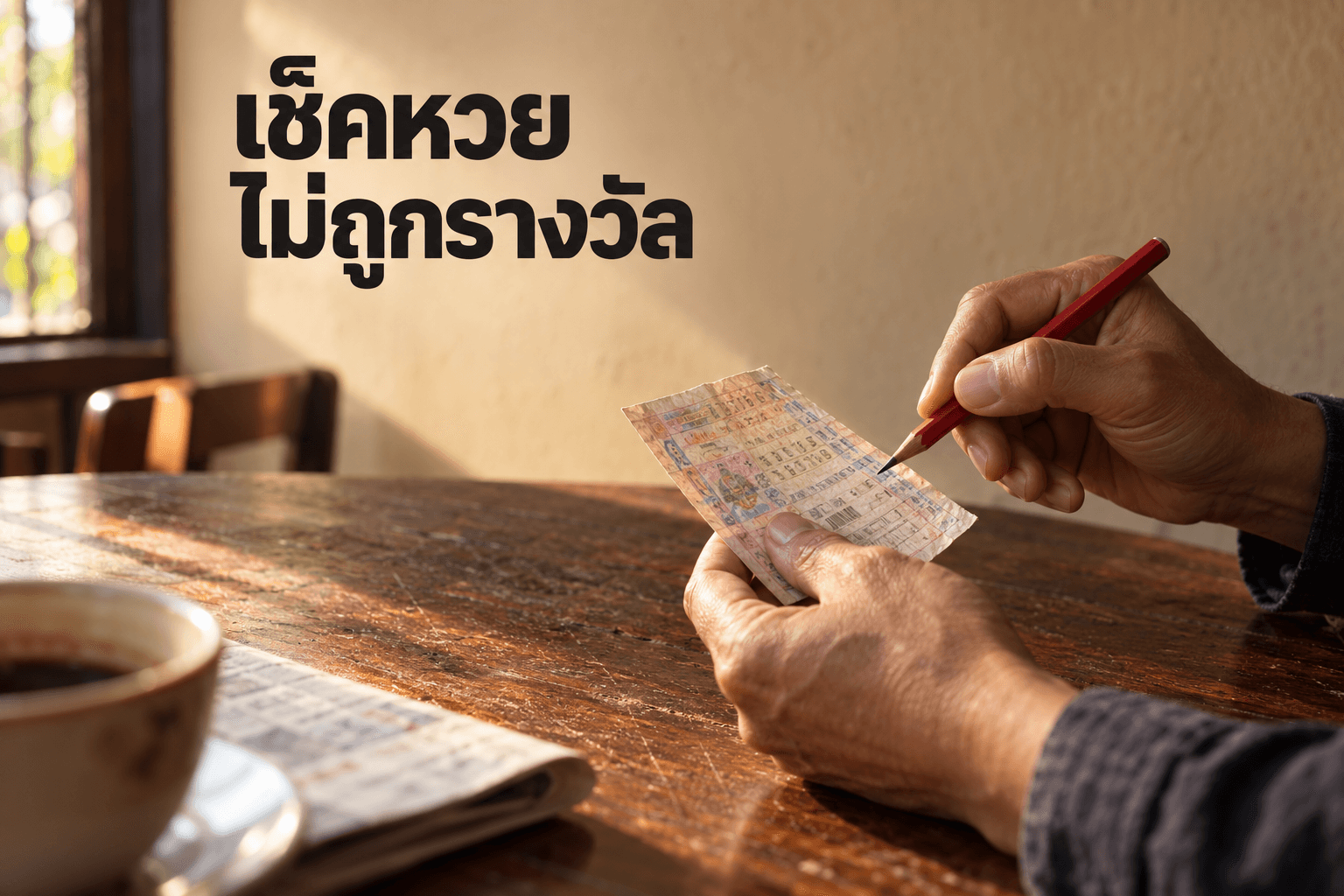 เช็คหวยไม่ถูกรางวัล ตรวจซ้ำ 7 จุดก่อนทิ้งสลาก