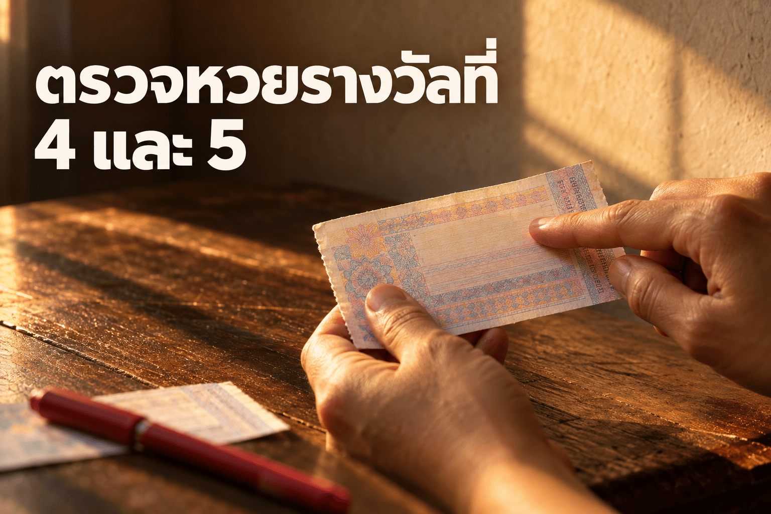 ตรวจหวยรางวัลที่ 4 และ 5 ต้องเทียบเลขกี่หลัก