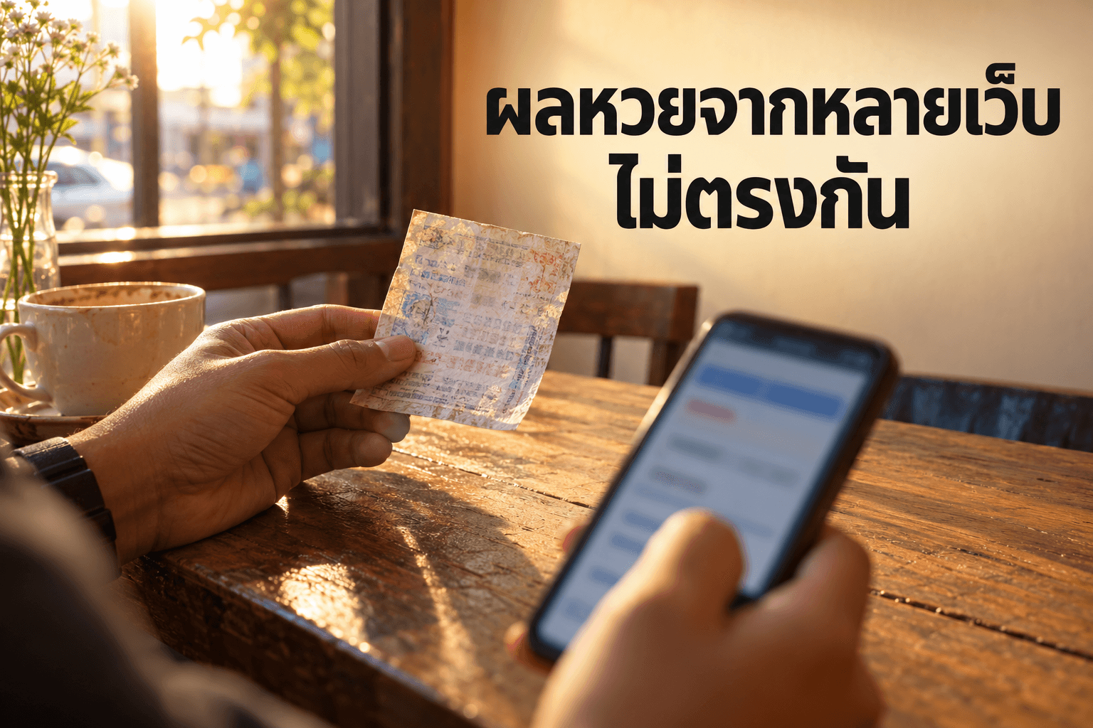 ผลหวยจากหลายเว็บไม่ตรงกัน ควรยึดแหล่งไหน