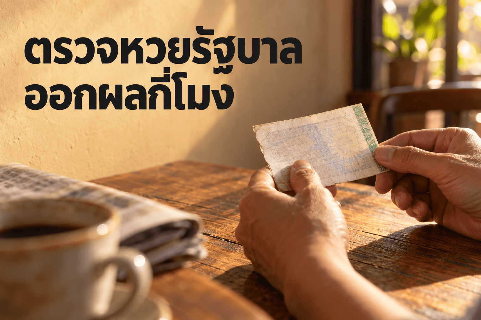 ตรวจหวยรัฐบาลออกผลกี่โมง ลำดับเช็คแต่ละรางวัล