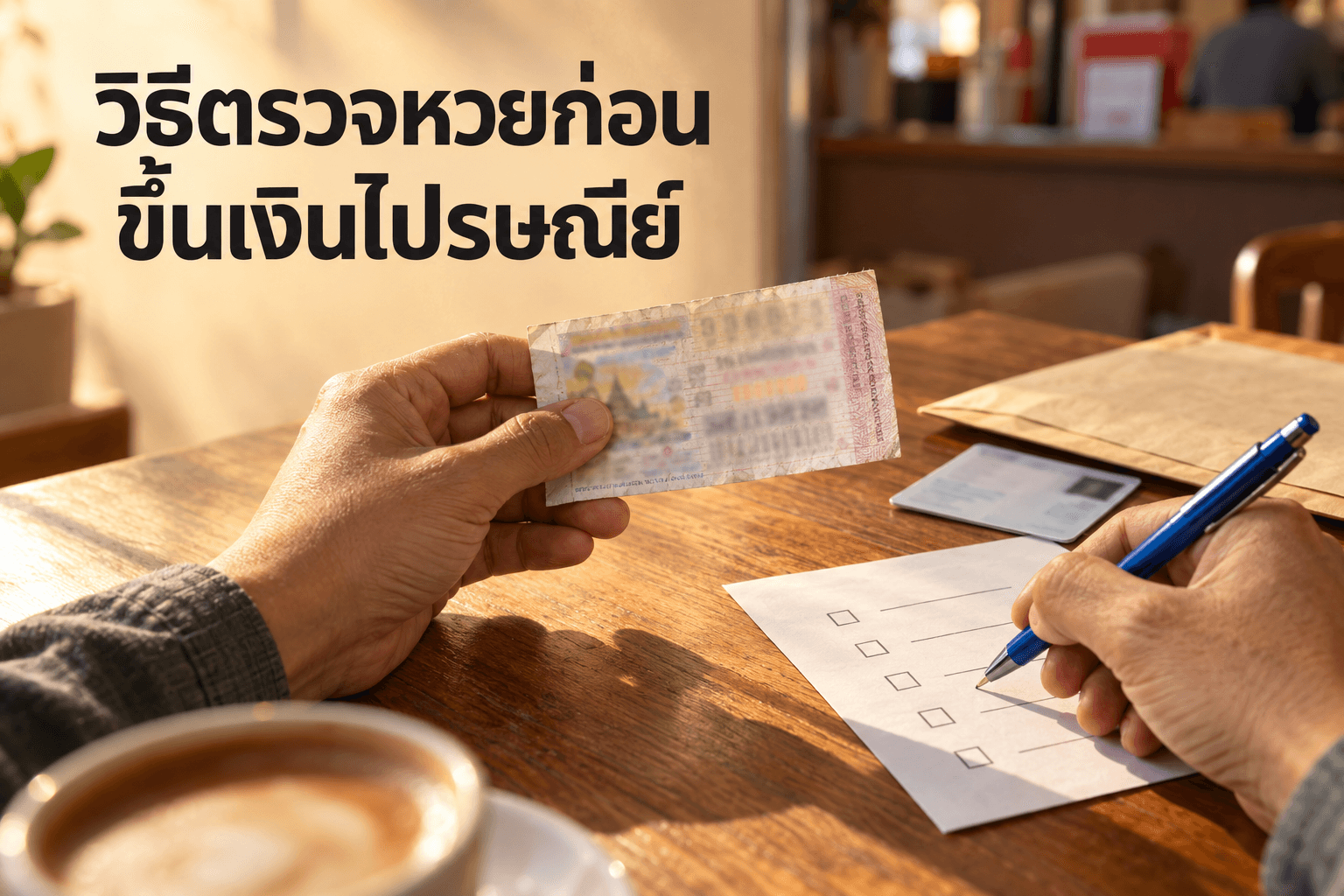 วิธีตรวจหวยก่อนขึ้นเงินไปรษณีย์แบบไม่พลาด