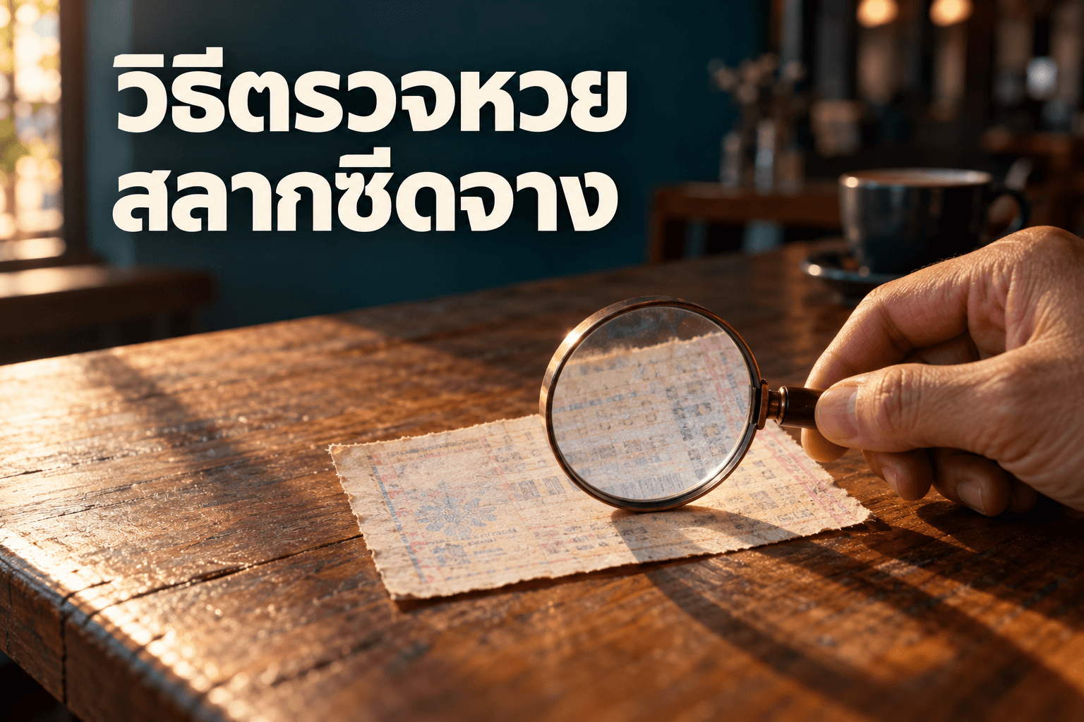 วิธีตรวจหวยสลากซีดจาง ต้องดูจุดไหนยืนยันเลข